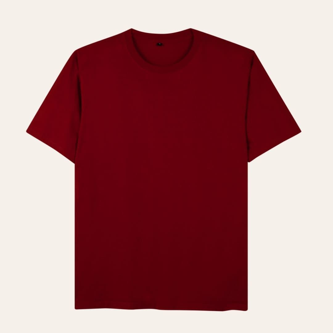 Kaos Polos Merah Maron